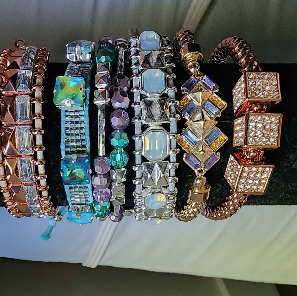Lot Of 6 Bomb Party Stack Bracelets From Various Stacks